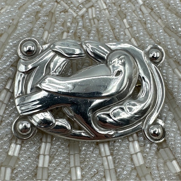 Coro Norseland Sterling Large Dove Pin#364.